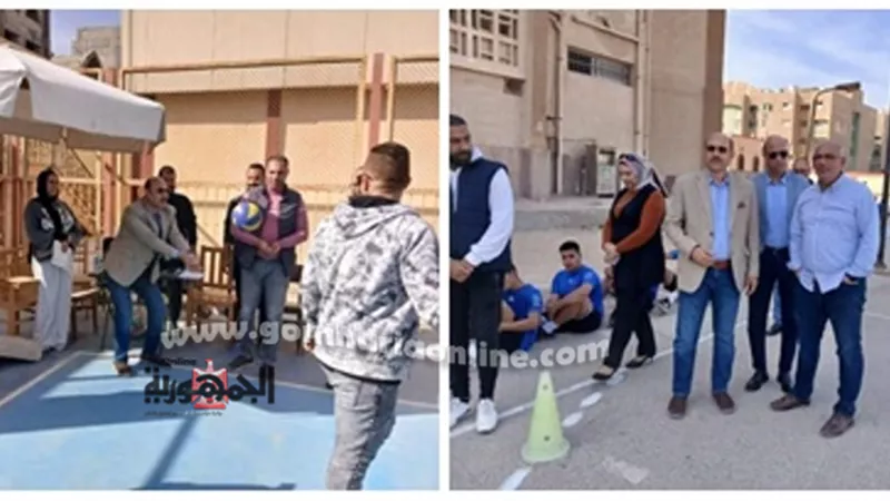 عميد رياضية السادات يتابع امتحانات الشفوى والعملى لليوم الرابع