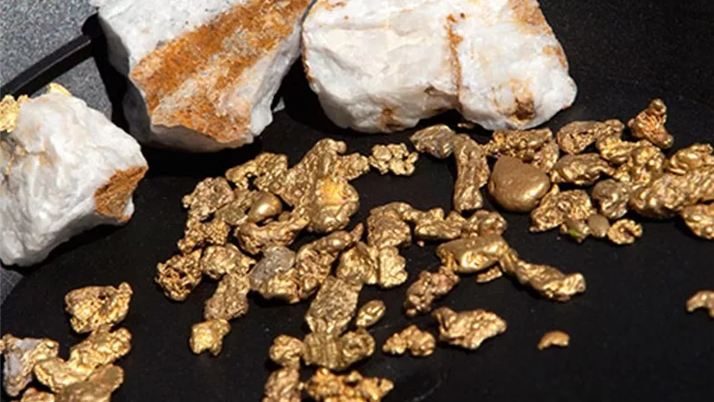 سقوط المنقبين عن أحجار الكوارتز وخام الذهب بحوزتهم 16 طن