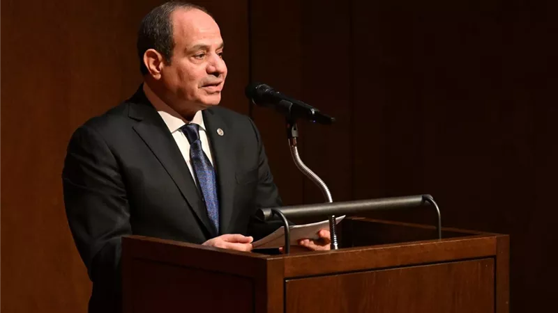 السيسي يثمن التعاون القائم بين مصر والشركات الحاضرة في مجال الاستثمار الاخضر