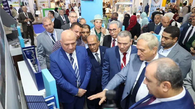مياه مطروح تشارك في معرض تكنولوجيا المياه والصرف الصح