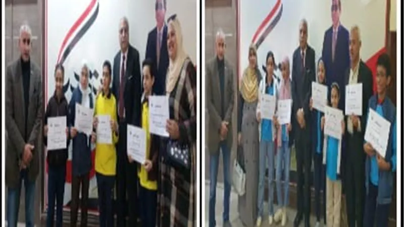 تكريم الفائزين فى مسابقة أوائل الطلبة للمرحلة الأبتدائية بالقليوبية