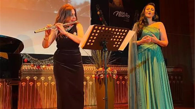 أميرة سليم تفاجئ جمهور روما بمشاركة عزف رانيا يحيى