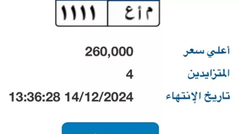 بوابة مرور مصر الإلكترونية تطرح لوحة مميزة بـ 280 ألف جنيه