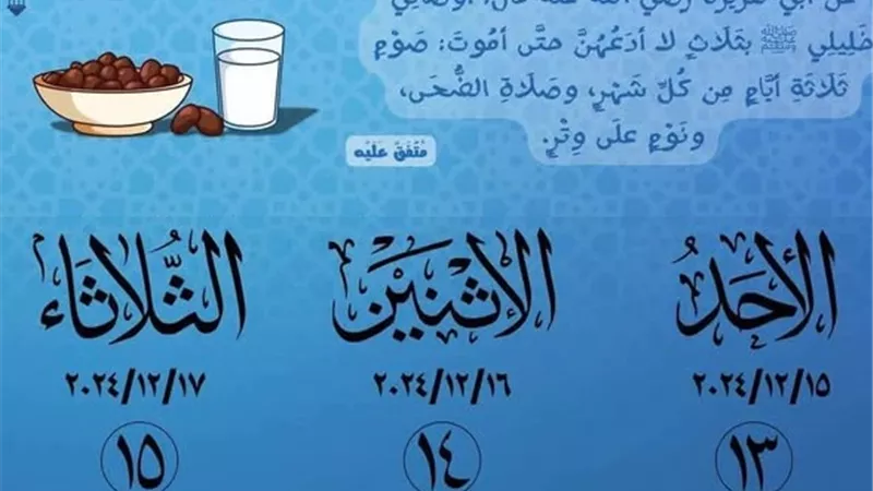 تبدأ من الغد..تذكر صيام الايام القمرية لشهر جمادى الاخر