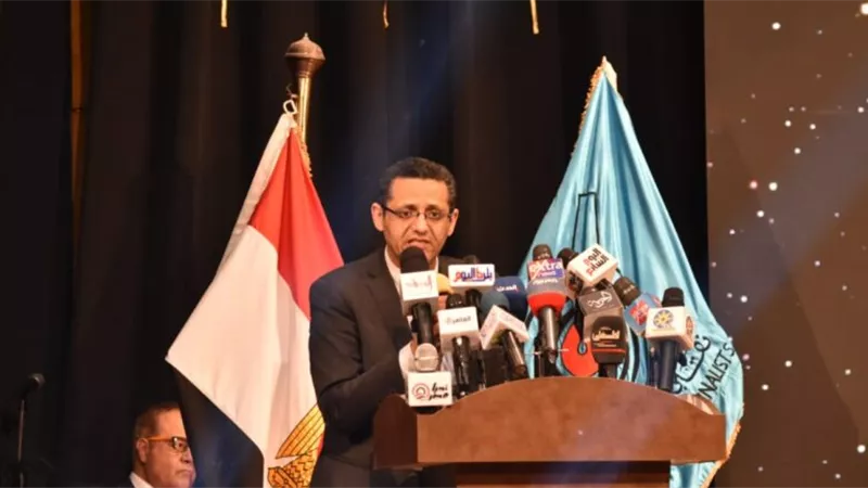 خلال افتتاح المؤتمر العام السادس.. البلشي يوجه التحية لرئيس الهيئة الوطنية للصحافة