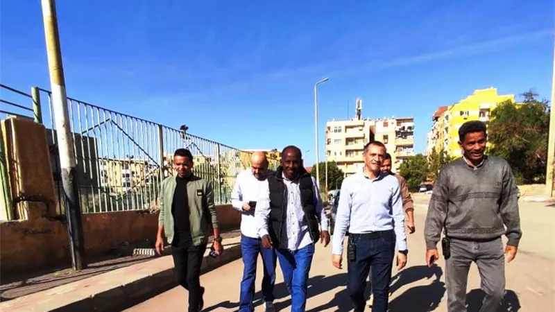 تنفيذ أعمال النظافة العامة بالمناطق والأحياء السكنية بمدينة أسوان