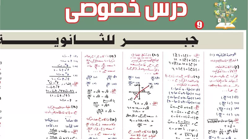 37 سؤالا وإجابتها في الجبر لـ الثانوية العامة .. أوعى تفوتها