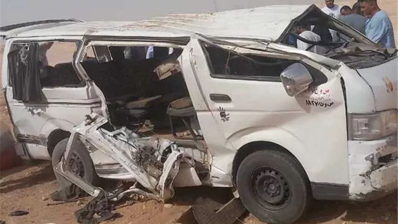 اسماء ضحايا حادث انقلاب ميكروباص اسوان