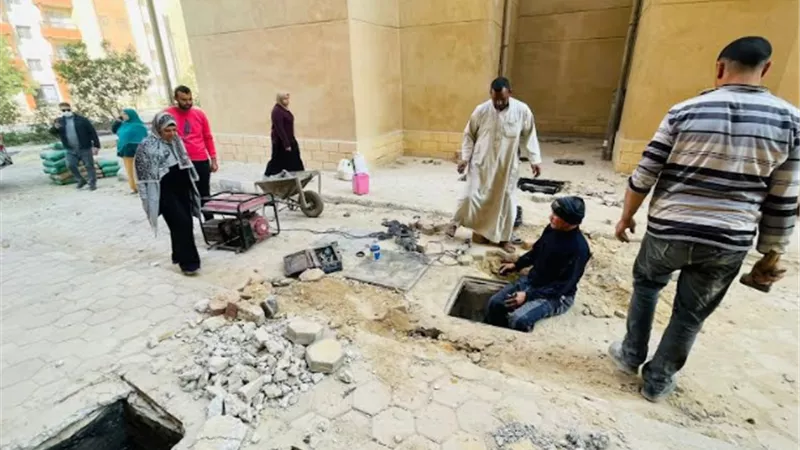 أعادة تأهيل شبكات المياه بعمارات بني سليمان و بياض والعلالمه