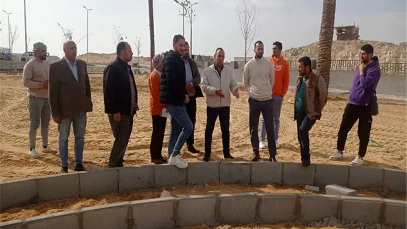 رئيس جهاز مايو: يتفقد أعمال تنسيق الموقع بمنطقة سكن لكل المصريين