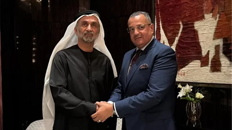 محافظ جنوب سيناء يستقبل رئيس المجلس العالمي للتسامح والسلام