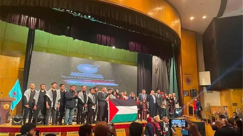 المؤتمر السادس للصحافة يؤكد موقف النقابة الحاسم ضد التطبيع المهني والشخصي والنقابي مع الكيان