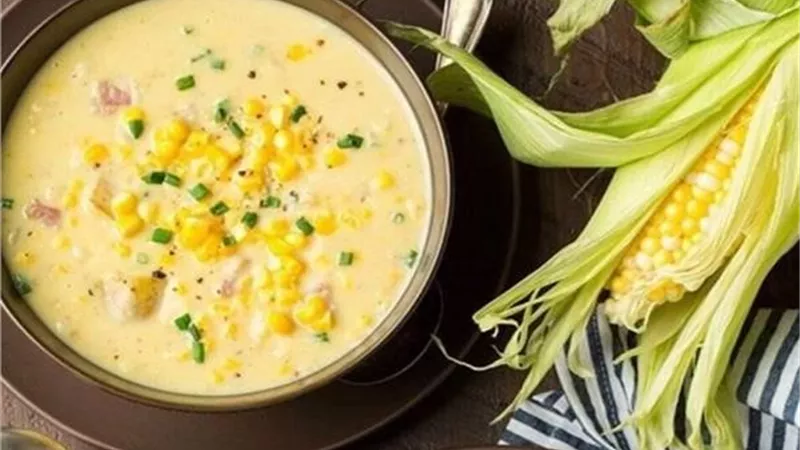 طبق دافئ وغني .. شوربة الذرة بالكريمة