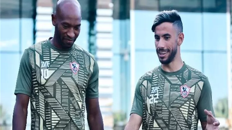 شيكابالا وناصر ماهر يشاركان في جزء من تدريبات الزمالك