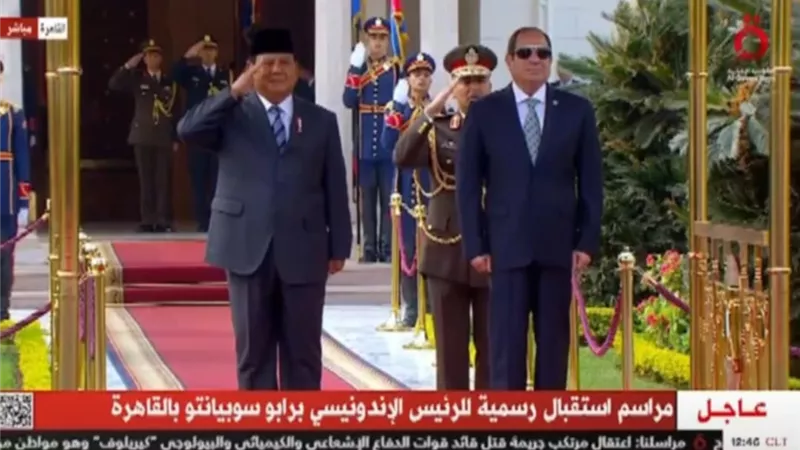 الرئيس السيسي يستقبل نظيره الإندونيسي بقصر الاتحادية
