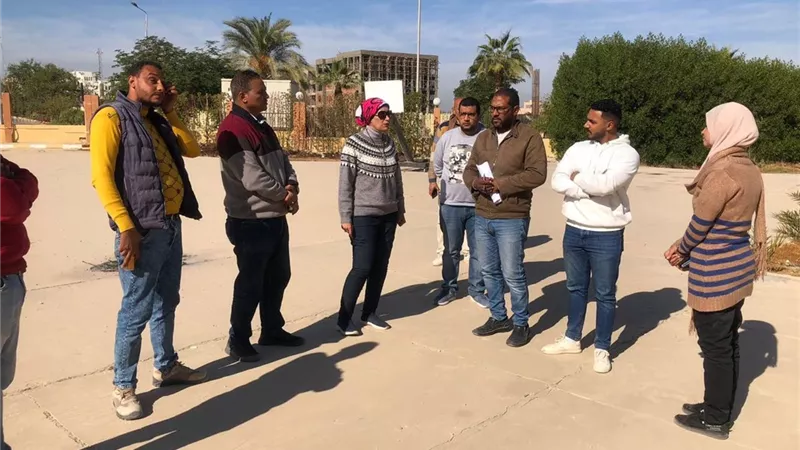 رئيس جامعة الأقصر تتفقد الإنشاءات الجديدة بمدينة طيبة
