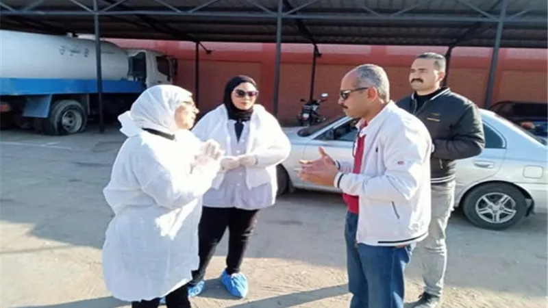 بيطرى بورسعيد يحصن المواشى من 