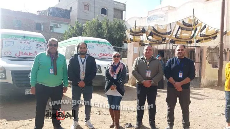 علاج ١٢٧٢ مواطنا بالمجان في قافلة طبية بدمياط