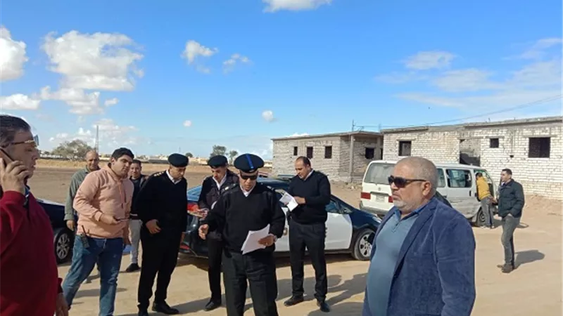 إزالة إشغالات وتعديات على أراضى بالساحل الشمالى