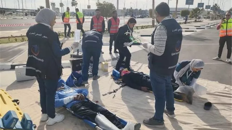 مطار الغردقة ينجح فى تنفيذ تجربة طوارئ لسيناريو العثور على قنبلة