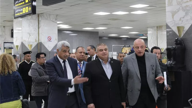 لجنة التفتيش الامني والبيئي تفقدت مطاري أسوان وأبوسمبل