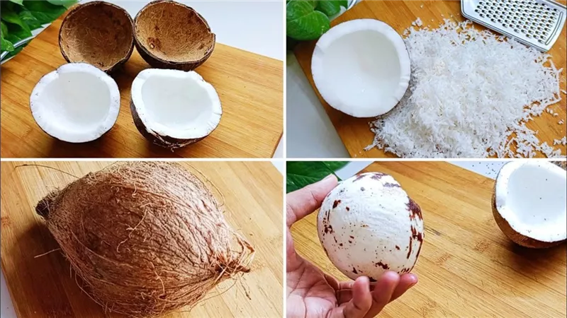 خطوات تقطيع جوز الهند بسهولة