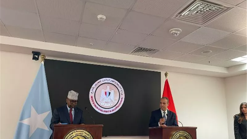 بدء المؤتمر الصحفي لوزير الخارجية ونظيره الصومالي