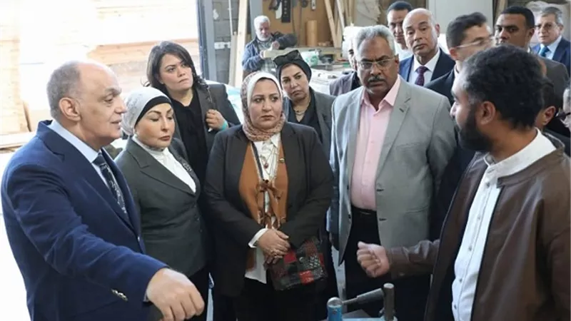 لجنة المشروعات بمجلس النواب تتفقد المجمع الصناعي بالغردقة