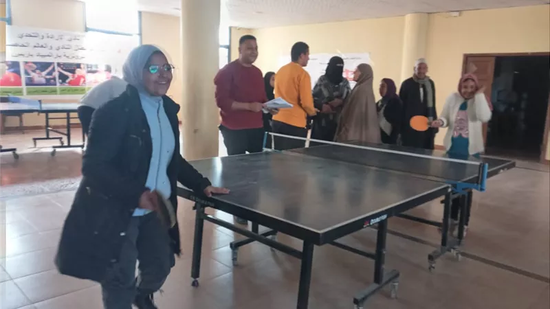 كفر الشيخ تنظم مسابقة تنس الطاولة فى اليوم العالمي لذوي الهمم