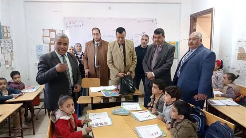 متابعة انتظام العملية التعليميةبمدارس إدارة ساقلتة التعليمية