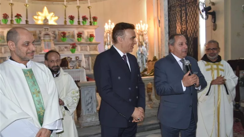 محافظ بورسعيد :عيد الميلاد المجيد عيد للمصريين مسيحيين ومسلمين
