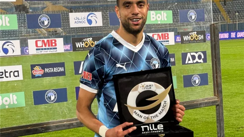 الشيبي أفضل لاعب في مباراة بيراميدز وفاركو