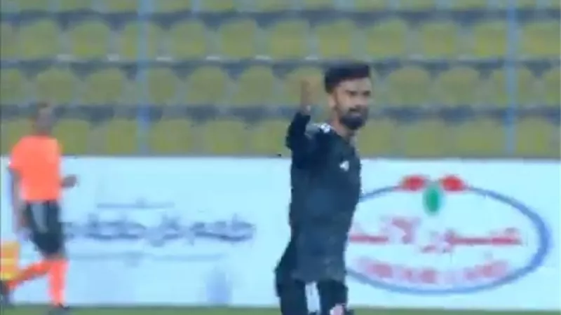 أحمد رضا يتؤج بجائزة رجل مباراة بتروجت والجونة