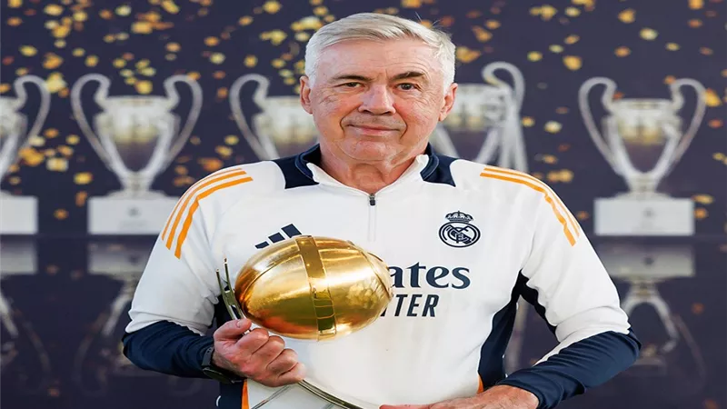 جلوب سوكر .. أنشيلوتى يفوز بجائزة أفضل مدرب لعام 2024