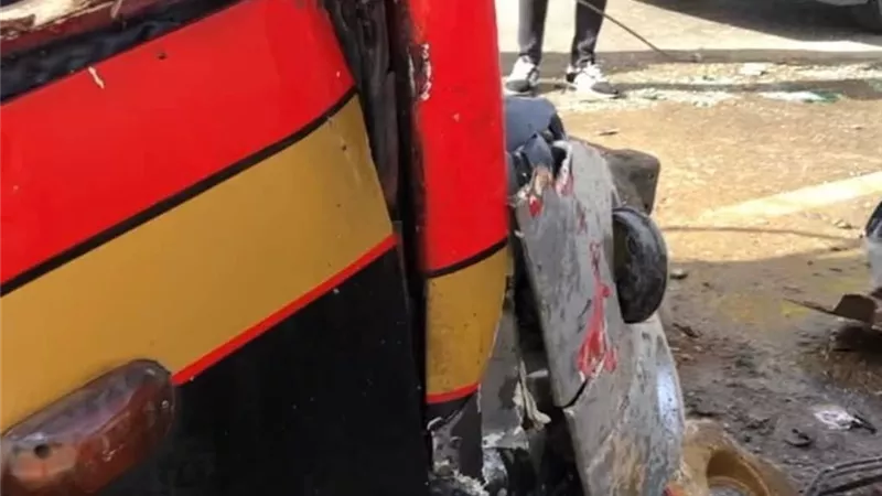 بالصور..الاتوبيس الطائر وصل 4ركاب للاخرة واصابة11اخرون