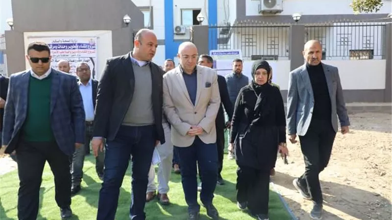 غنيم يتفقد إنشاء مركز تنمية وصحة الأسرة فى بنى سويف