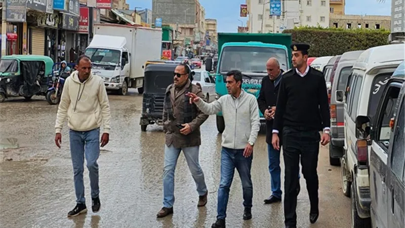 اللواءمحمد صحصاح يقودحملة لازالة الاشغالات وضبط المخالفين بالحمام