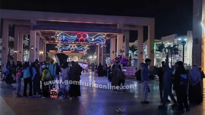 أهالى أسوان يحتفلون برأس السنة الجديدة على كورنيش النيل