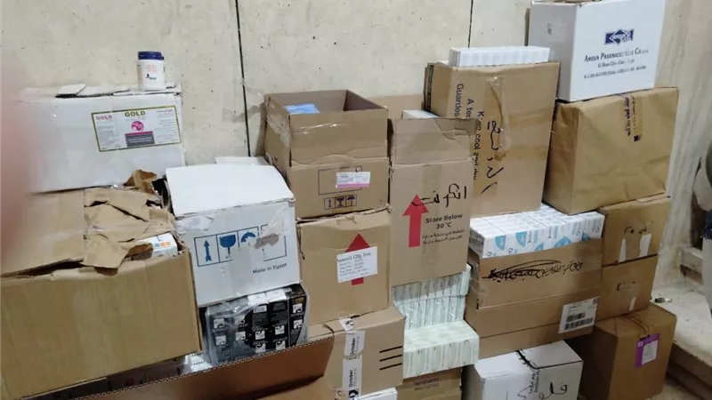 ضبط ١٠٩١عبوة دوائيةمجهولة المصدرفى الحسينية