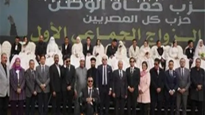 الاستعداد لحفل الزفاف الجماعي الثاني لحزب حماة الوطن بالاسماعيلية