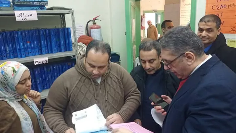 وكيل صحة كفرالشيخ يفاجئ المستشفيات بمركز فوه