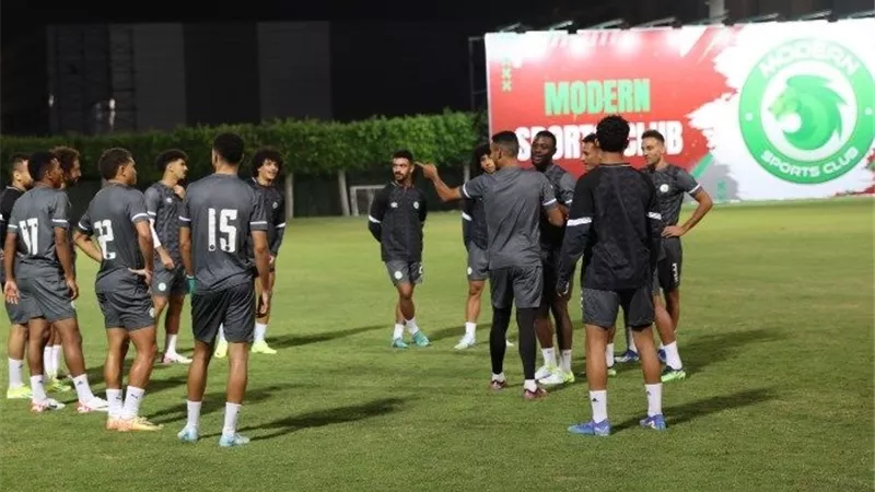 مودرن سبورت يطمئن على صانع ألعابه قبل مواجهة الشمس بكأس مصر