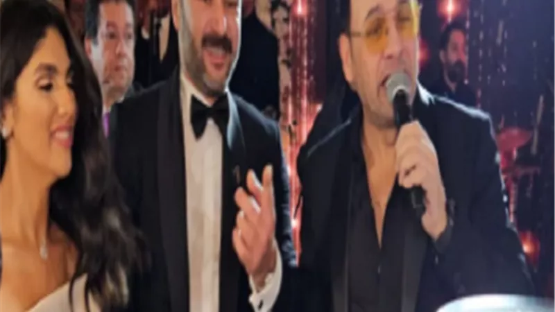 مصطفى قمر يشعل حفل زفاف مي فاروق ومحمد العمروسي