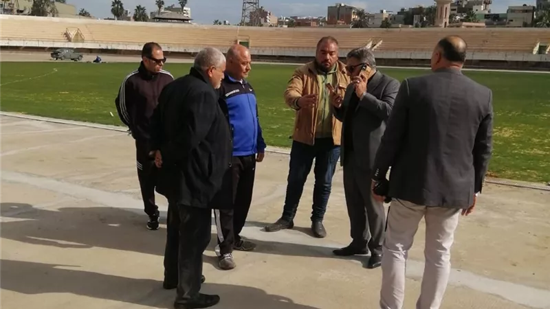 محافظ الدقهلية يتفقد أعمال تطوير ملعب استاد المنصورة