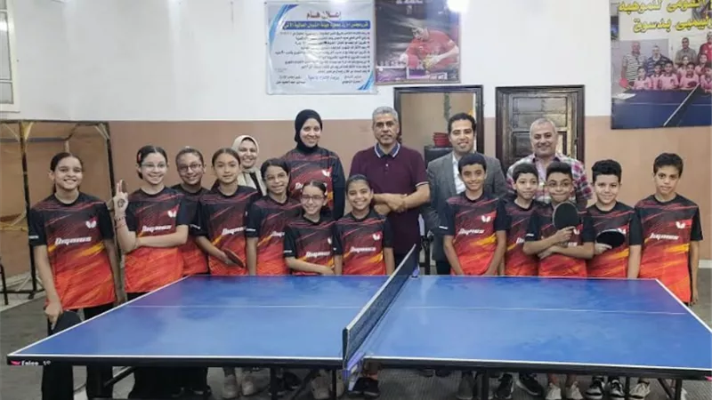 روضة إبراهيم بنت كفرالشيخ الثاني لتنس الطاولة