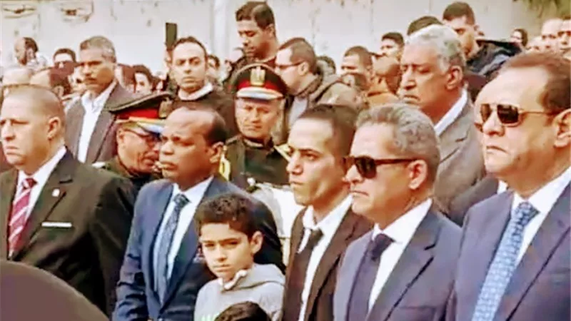 جنازة عسكرية لشهيد الواجب.. بالفيوم
