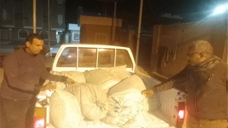 ٣ محاضر وضبط نصف طن دقيق مدعم قبل بيعه السوق السوداء فى الأقصر