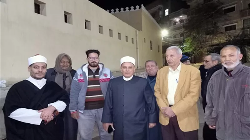 وكيل أوقاف كفر الشيخ يتفقد مسجد أبو غنام الأثري ببيلا
