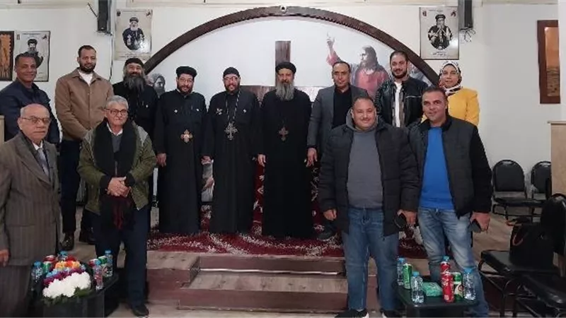 قيادات جهاز 15 مايو يقدمون التهنئة للكنائس بالمدينة بمناسبة أعياد الميلاد