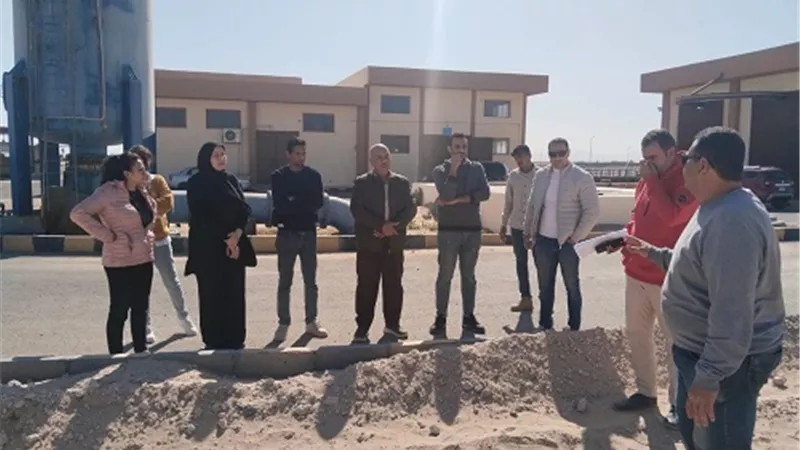 رئيس شركة مياه البحر الأحمر يتفقد محطة المعالجة الثلاثية